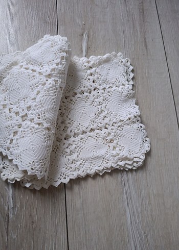 Vintage El Yapımı Dantel Örtü - Görsel 2