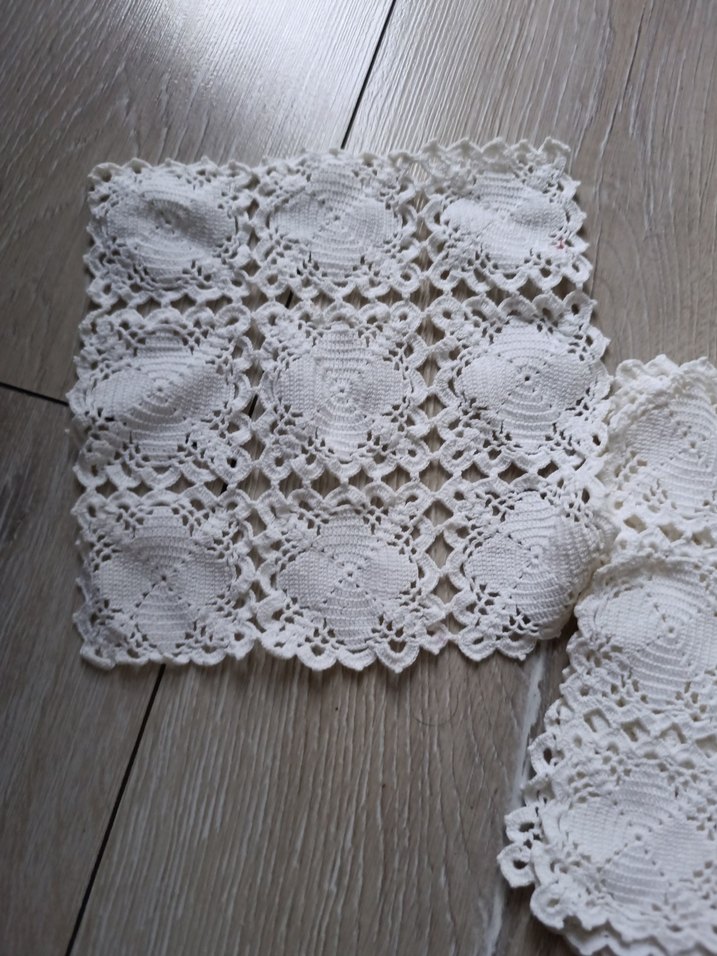 Vintage El Yapımı Dantel Örtü - Görsel 3