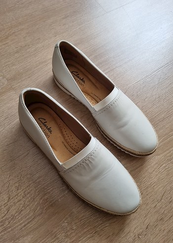 Clarks Clarks Beyaz Dolgu Topuk Kadın Espadril