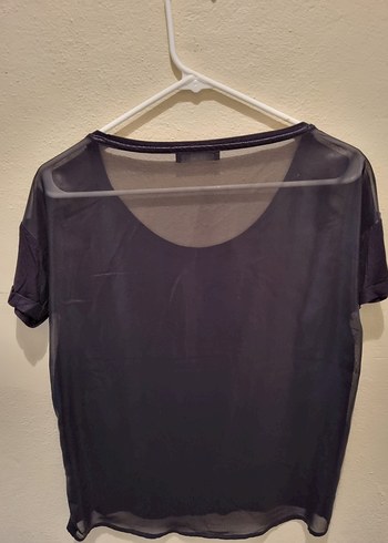 Loft Siyah Kısa Kollu Oversize Loft Tişört