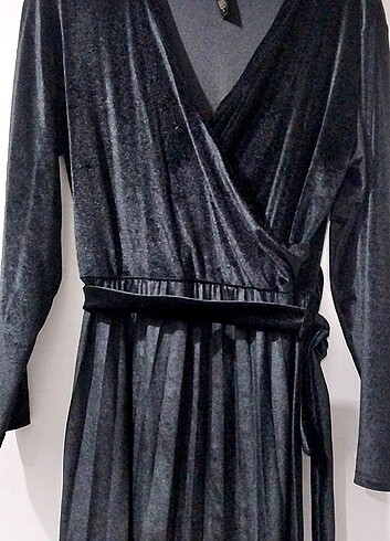 Kadife elbise - Görsel 2