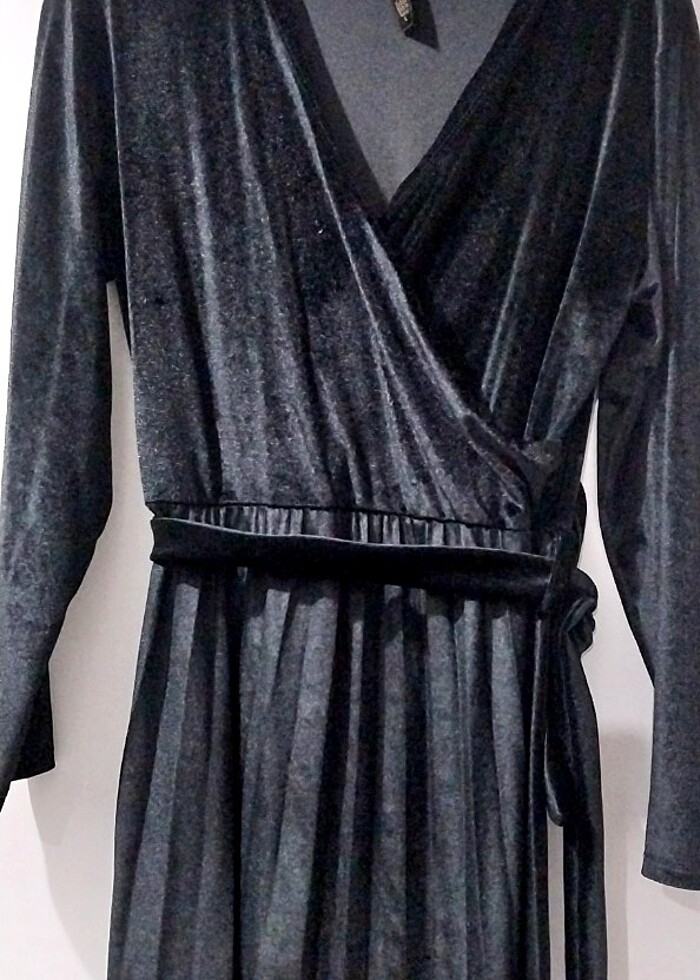 Kadife elbise - Görsel 2