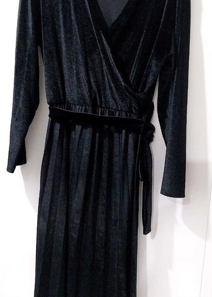 Kadife elbise - Görsel 3