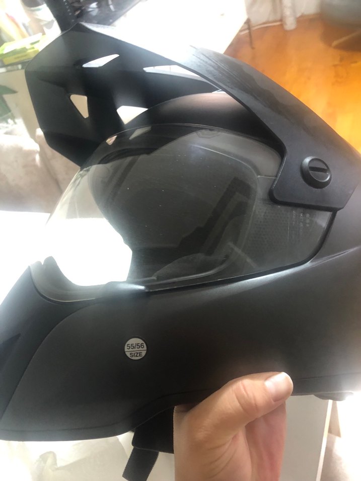 Siyah Minimalist Biker Kask - Görsel 4