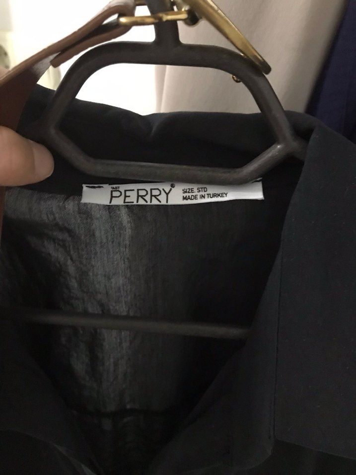 Siyah Kemerli Uzun Keten Elbise - Görsel 3