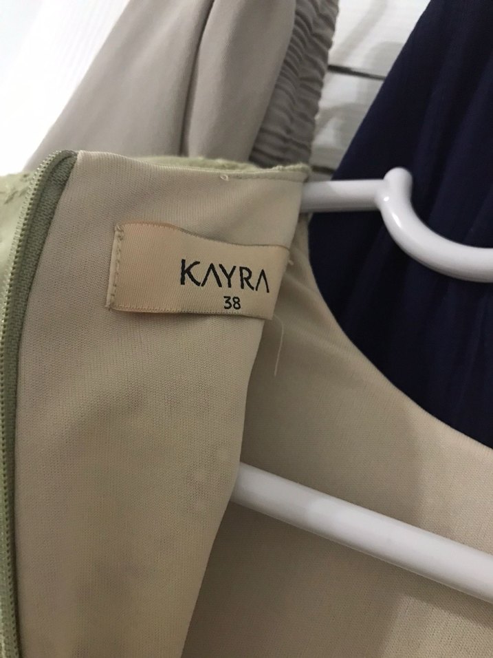 Nakışlı Kemerli Uzun Keten Elbise - Görsel 4