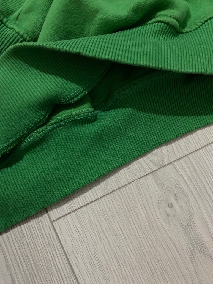 Yeşil Kapüşonlu  Oversize Kadın Sweatshirt MAVİ - Görsel 4