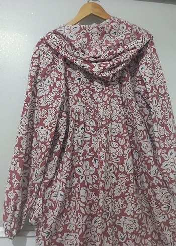 tesettür elbise Bordo Bohem Uzun Kollu Desenli Kadın Elbise - Görsel 3