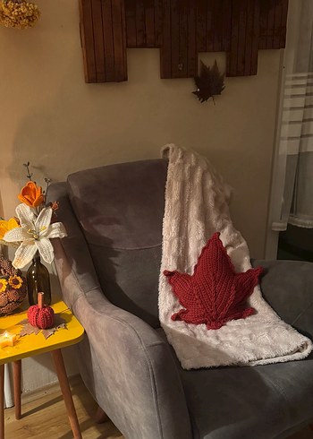 Yaprak yastık (kiremit rengi) - Görsel 2