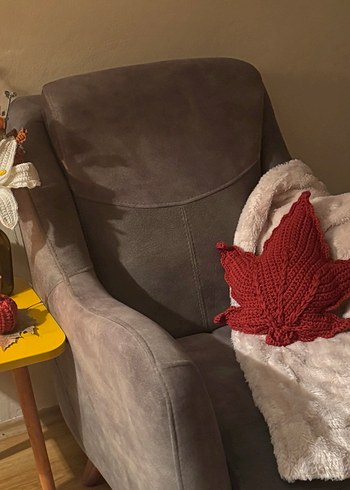 Yaprak yastık (kiremit rengi) - Görsel 3