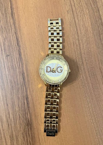 D&G Taşlı Altın Renkli Kadın Saat - Görsel 2