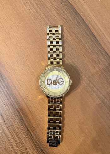 D&G Taşlı Altın Renkli Kadın Saat - Görsel 4