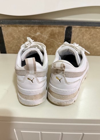 Beyaz Puma Kadın Spor Ayakkabı - Görsel 3