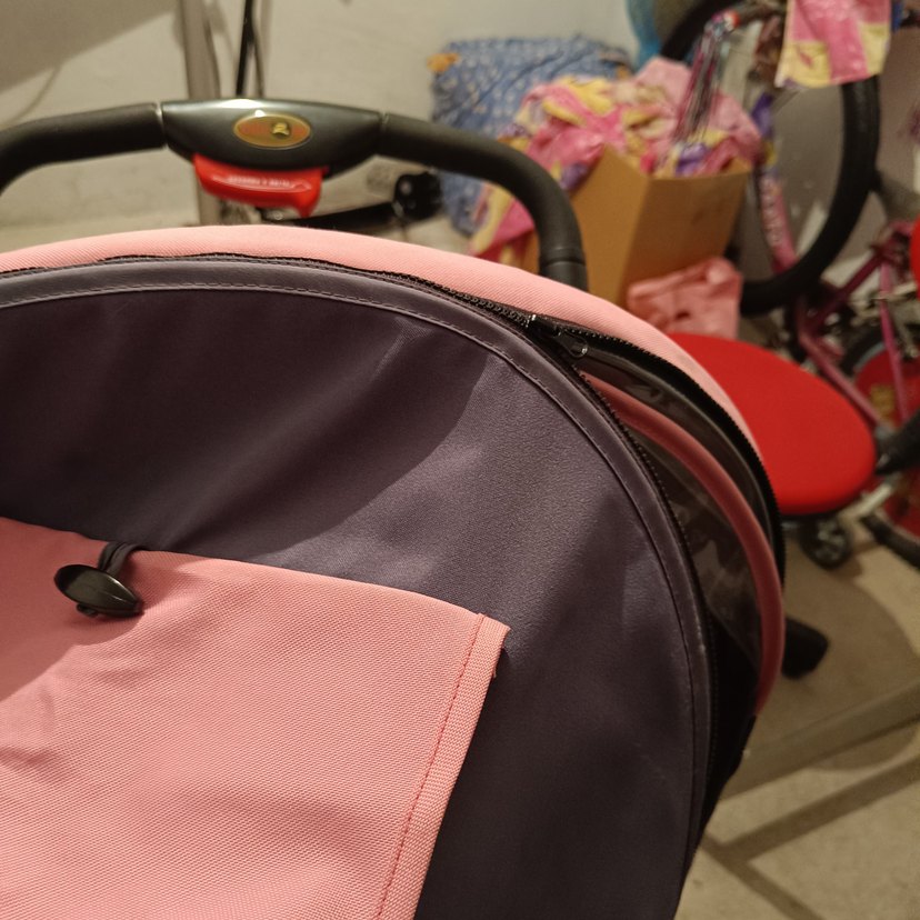 BabyGo Pembe-Gri Bebek Arabası 
pazarlık vardır - Görsel 4