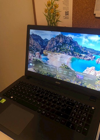 Siyah Acer aspire E5 573g Dizüstü bilgisayar - Görsel 3