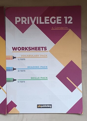 Beden privilege 12 worksheets