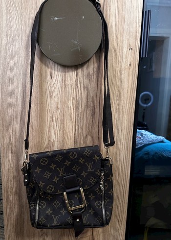 Kahverengi Baskılı Deri Kadın Çanta - Görsel 2