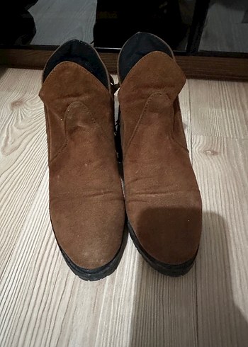 Kahverengi Süet Püsküllü  Bot - Görsel 2