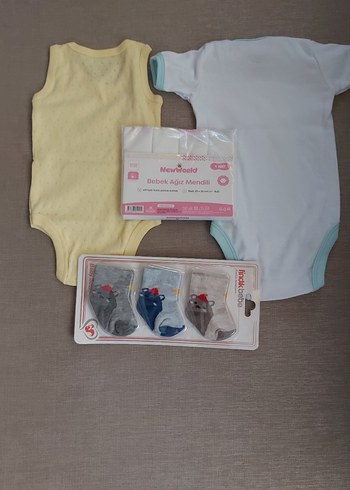 Bebek Erkek Kısa Kollu Pamuklu Body - Görsel 2