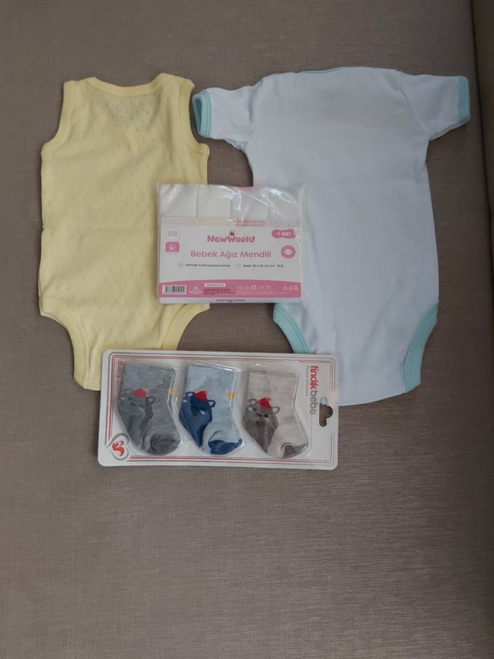 Bebek Erkek Kısa Kollu Pamuklu Body - Görsel 3