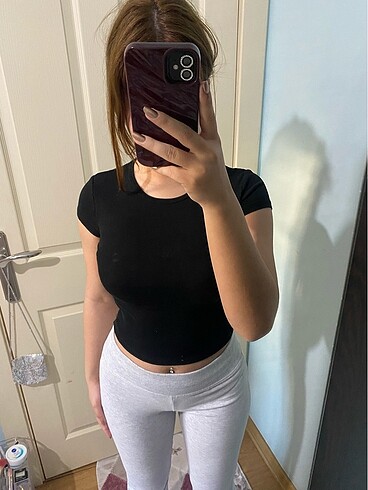 Bershka siyah bluz