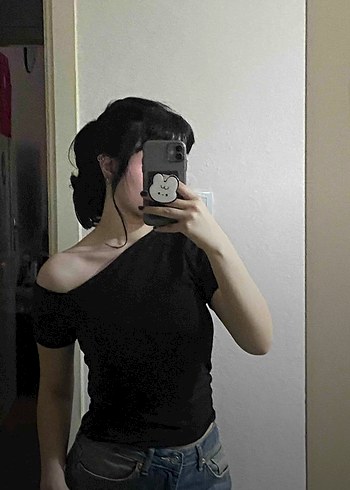 Tymilla tek omzu açık bluz - Görsel 3