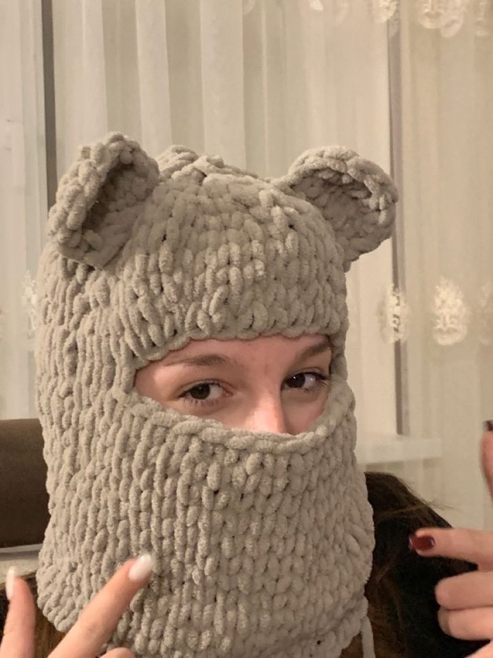 Bej kulaklı bere - Görsel 4