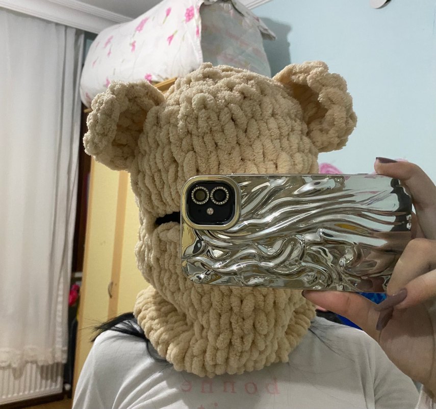 Bej kulaklı bere - Görsel 2