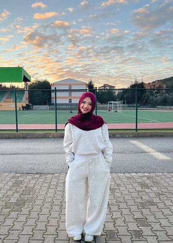 Gri sweatshirt 3 iplik - Görsel 7