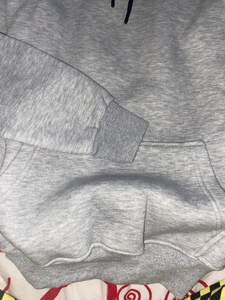 Gri sweatshirt 3 iplik - Görsel 3