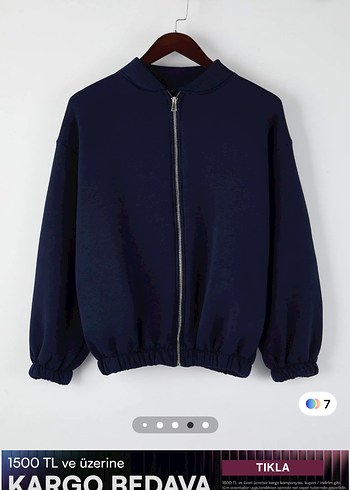 Lacivert hırka - Görsel 3