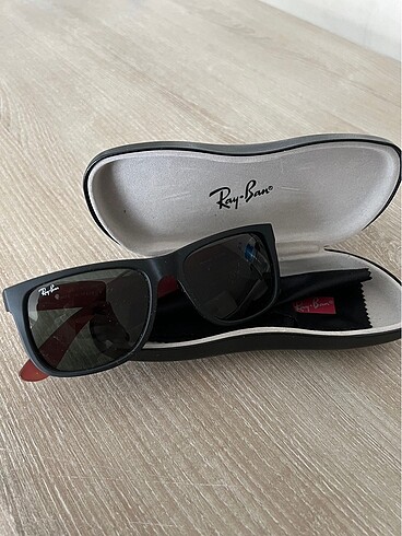 100% Orijinal - Ray Ban Justin şeffaf bordo