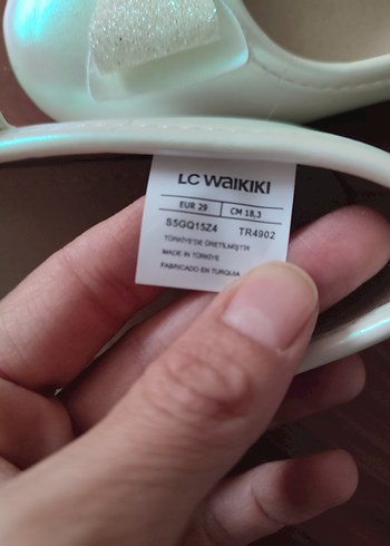 Kızlar için Beyaz Fiyonk Detaylı Babet - Görsel 5