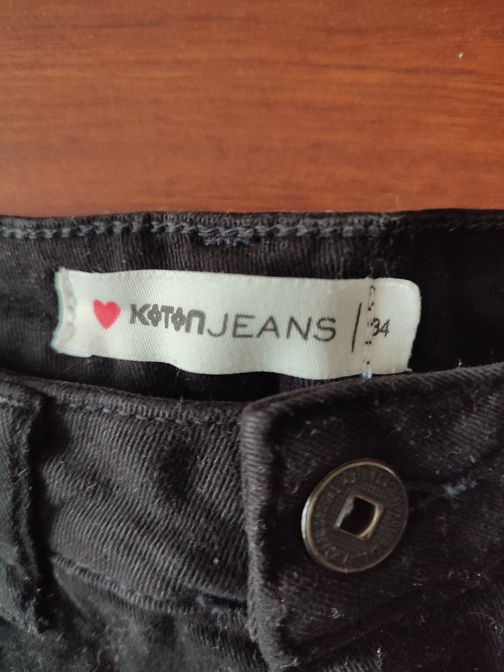 Kadın Siyah Mini Denim Şort - Görsel 2