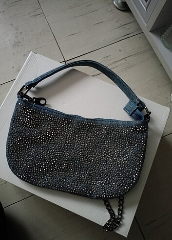  Beden Stradivarius Mavi Çanta