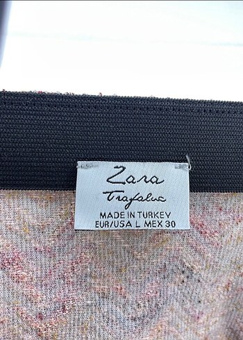 Zara Çok Renkli Mini Etek - Görsel 2