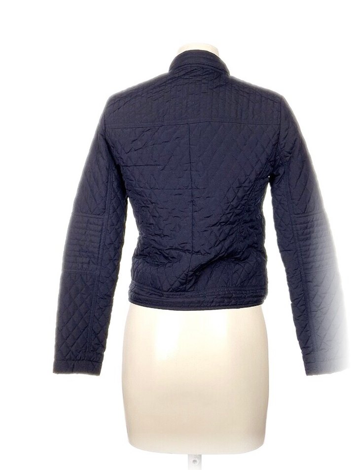 Topahop Kadın Mavi Suni Kumaş Biker Ceket - Görsel 3