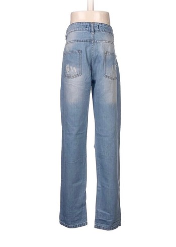 Kadın Açık Mavi Bol Kesim Kot Pantolon - Görsel 2