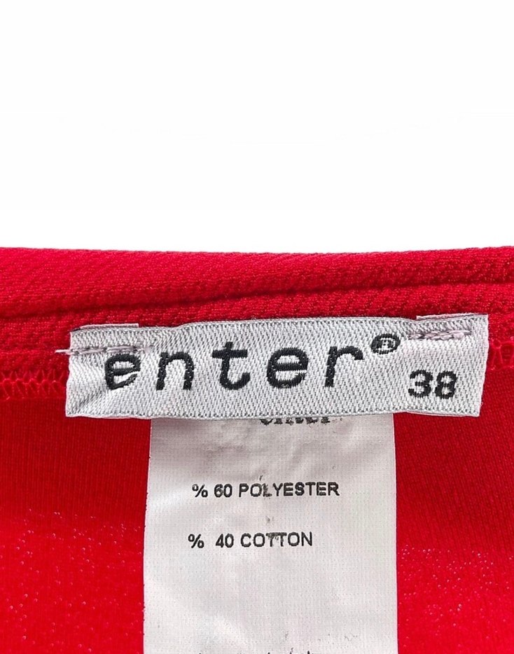 Kırmızı Kadın İspanyol Paça Pantolon - Görsel 2