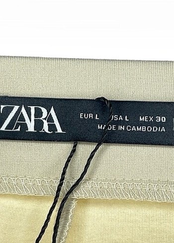 Zara çelik tayt - Bej Dar Kesim  Pantolon - Görsel 2