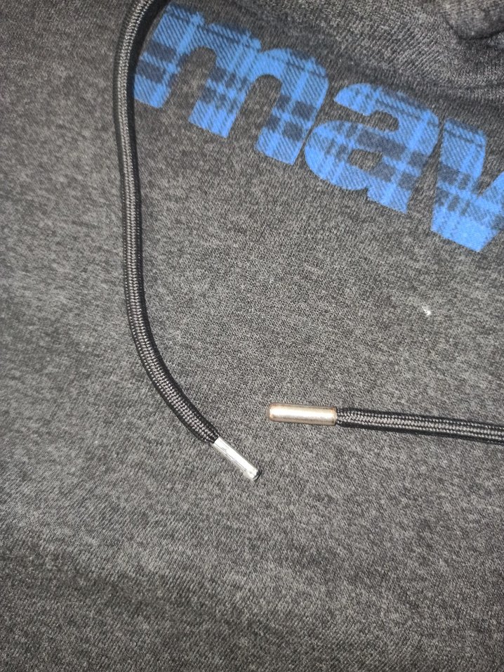 Gri Kapüşonlu Baskılı Erkek Sweatshirt - Görsel 4