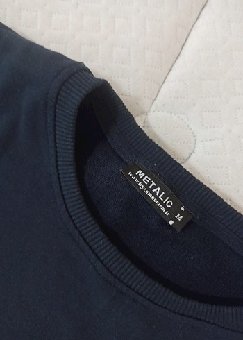 Erkek Lacivert uzun kollu Sweatshirt - Görsel 4