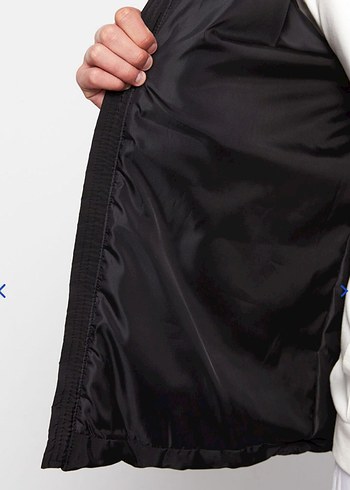 Erkek Siyah Kapüşonlu Regular Fit Mont - Görsel 2