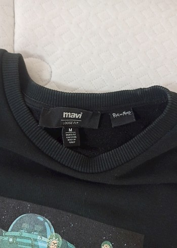 MAVİ premium ürün Erkek Siyah Baskılı Uzun Kollu Sweatshirt - Görsel 3
