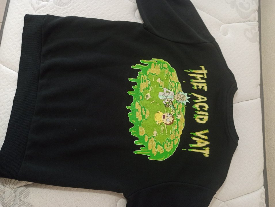 MAVİ premium ürün Erkek Siyah Baskılı Uzun Kollu Sweatshirt - Görsel 4