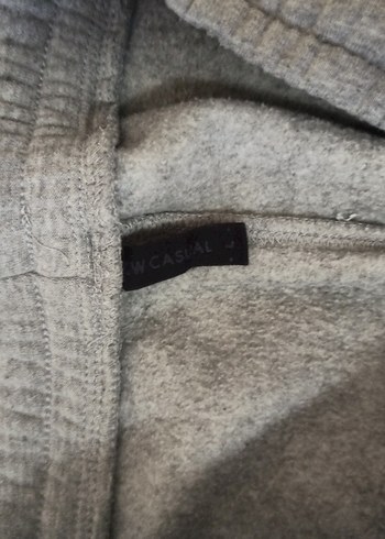 Gri Kadın Fermuarlı Rahat Kesim Eşofman - Görsel 3