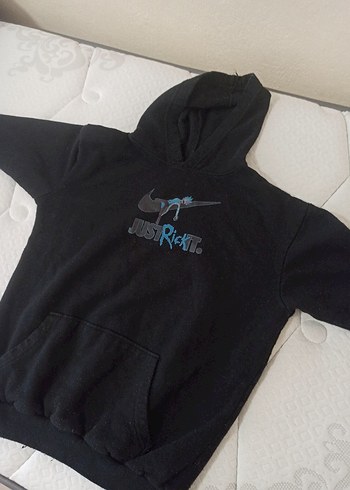 Siyah Kapüşonlu Erkek Sweatshirt - Görsel 2