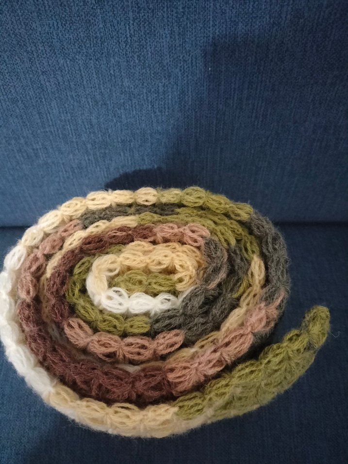 Kadın Çok Renkli Örgü Şal - Görsel 3