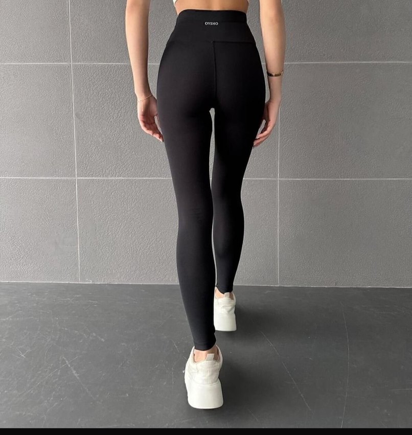 Siyah Kadın Spor Tayt - Görsel 2