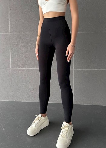 Siyah Kadın Spor Tayt - Günlük ve Şık - Görsel 2